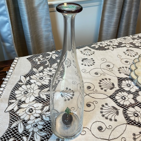 🌟Host Pick🌟 RARE Vintage Mid-Century Hand Blown Glass Wine Decanter - Picture 5 of 7